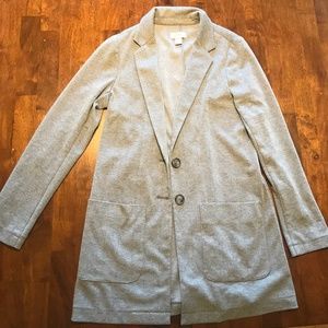 LOFT Plaid sweater blazer